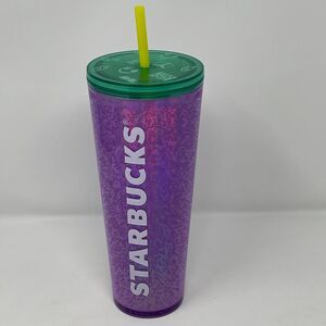 Starbucks Back To School Tumbler Purple Bubble Emoji Cold Cup with straw 2022